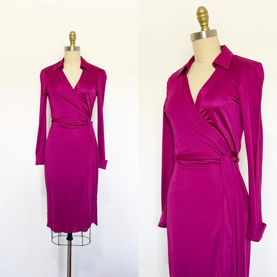 2000s Diane Von Furstenberg Wrap Dress / DVF Dres… - image 1