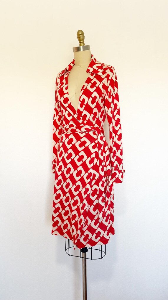 2000s Diane Von Furstenberg Wrap Dress / DVF Dres… - image 7