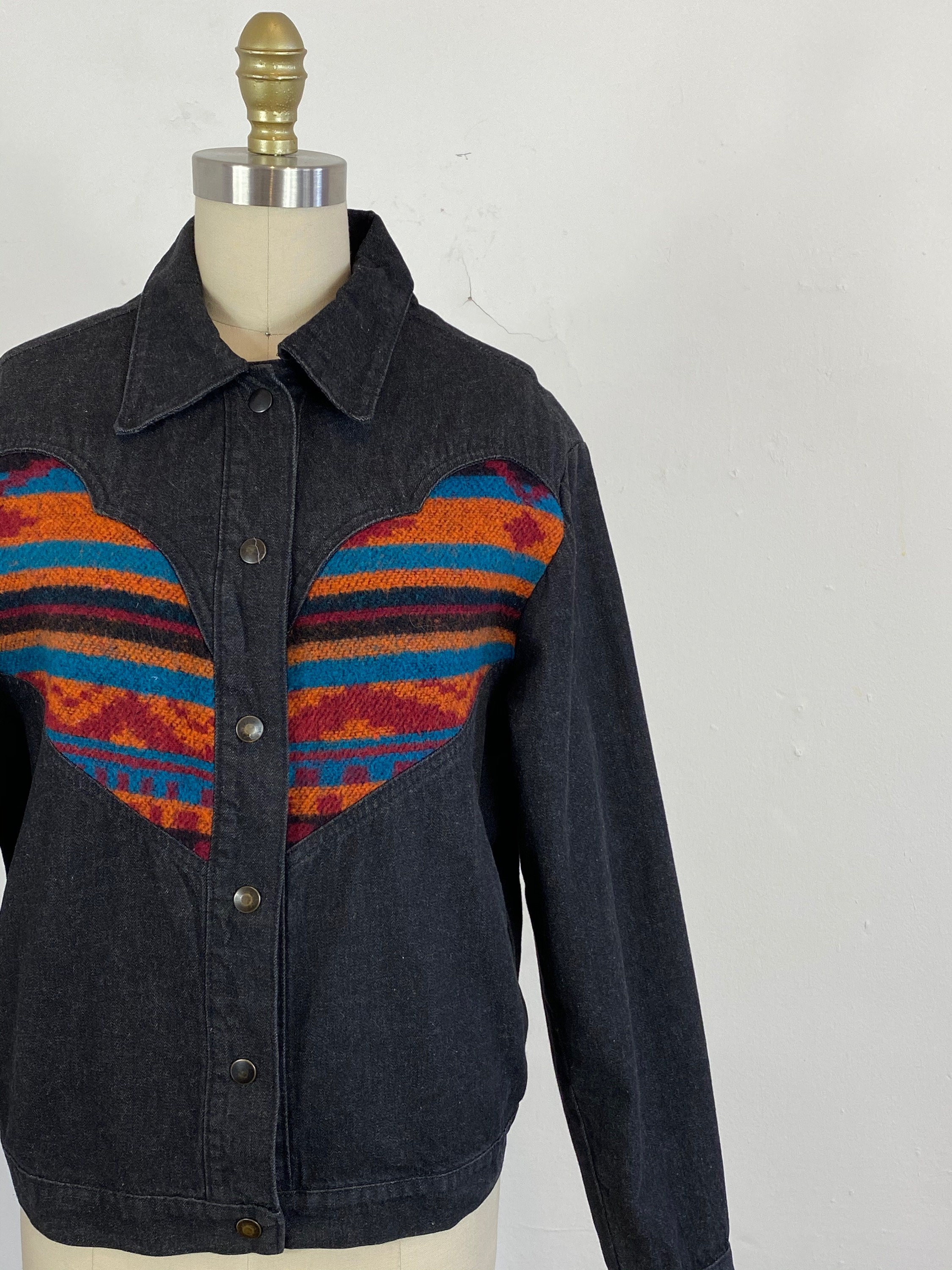 1980s Pioneer Wear Jacket Southwest Denim Jacket Vintage | Etsy