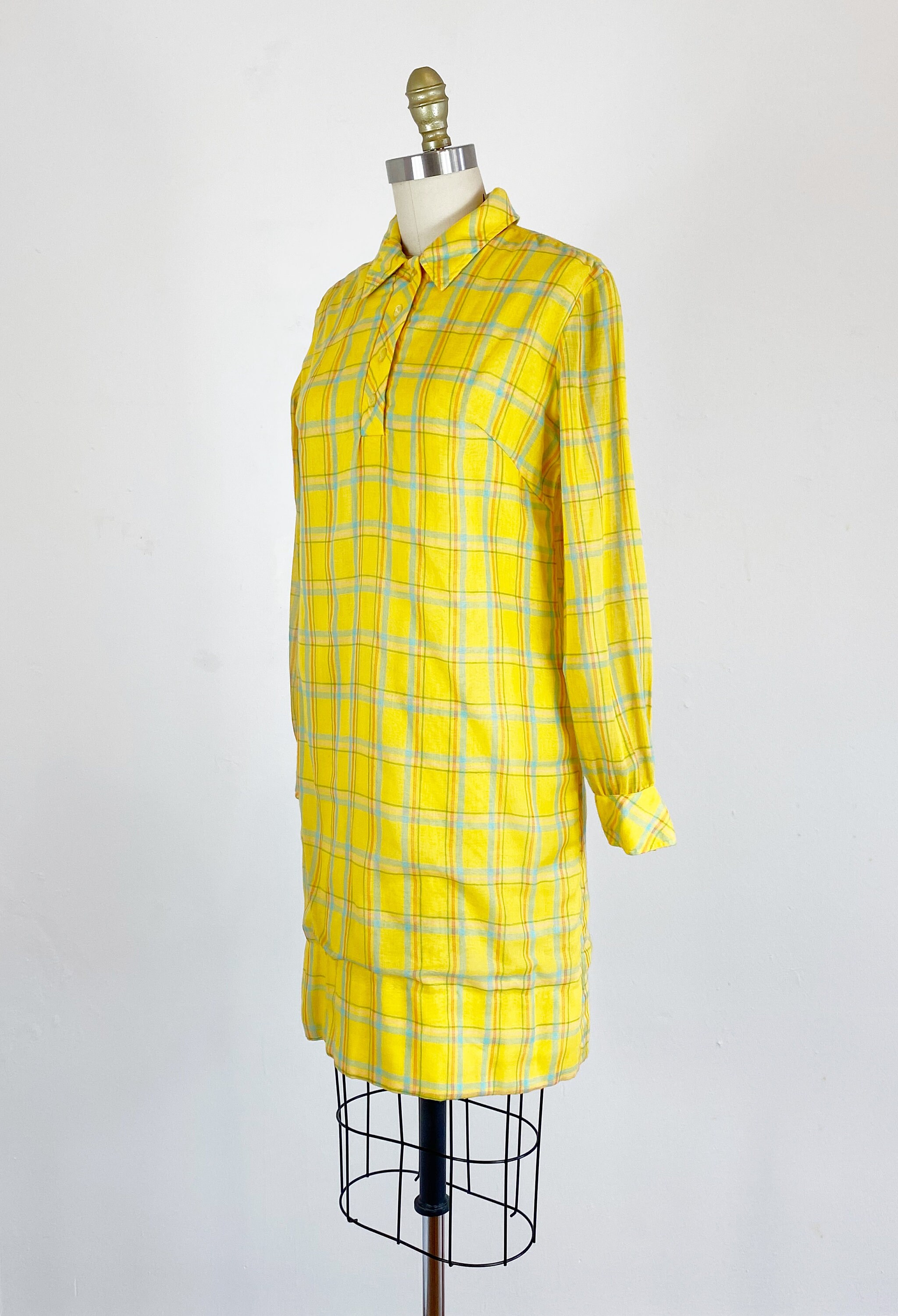 60’s Plaid Shift Dress main image 1