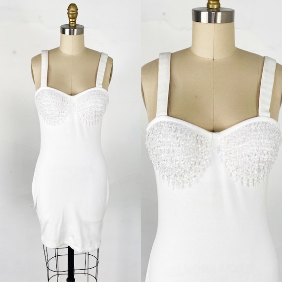 1990s dress // beaded bustier dress // Selena dres