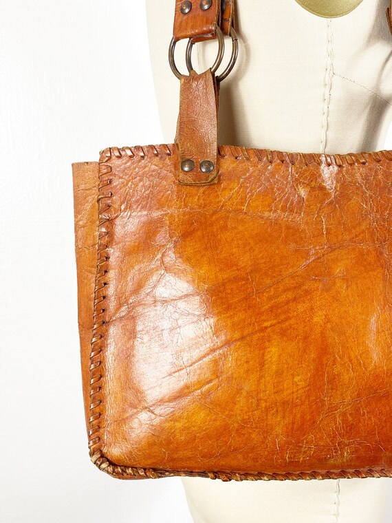 1970s Leather Purse - Leather Purse - Bohemian Pu… - image 3