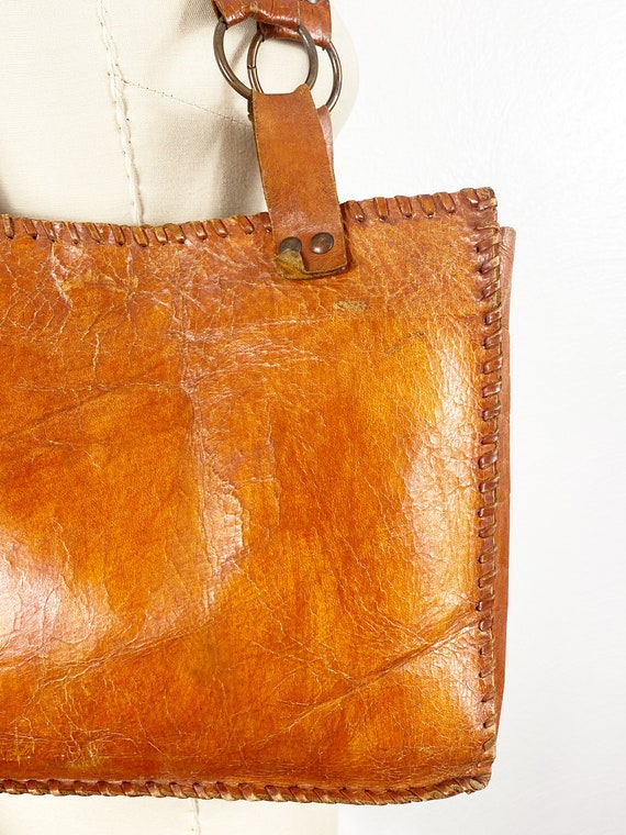 1970s Leather Purse - Leather Purse - Bohemian Pu… - image 2