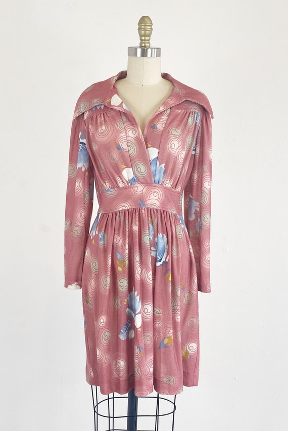 1970s Floral Dress - 1970s Mini Dress - Floral Mi… - image 2