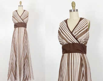 1960s Coco California Dress - 1960s Maxi Dress - 1960s Sun Dress - Size Medium