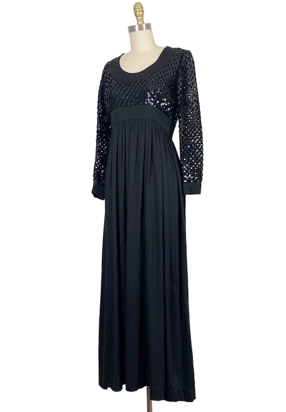 1970s Gown - 1970s Disco Gown - 1970s Sequin Gown… - image 6