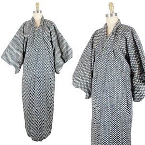Vintage Japanese Kimono - Cotton Kimono - Authentic Kimono