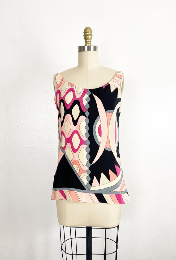 vintage額装/emilio pucci/elte 1960s Emilio Pucci Blouse - Vintage Pucci Tank Top - Emilio