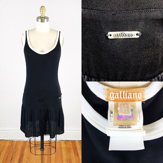 1990s John Galliano dress // John Galliano black p