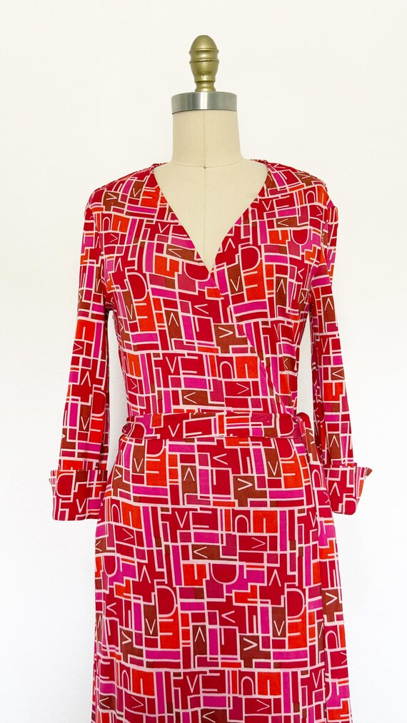 2000s Diane Von Furstenberg Wrap Dress / DVF Dres… - image 3