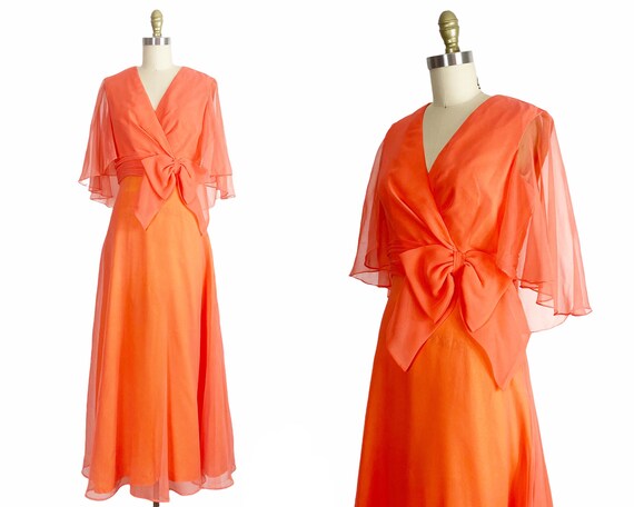 1960s Chiffon Gown - 1960s Miss Elliette Gown - 1… - image 1