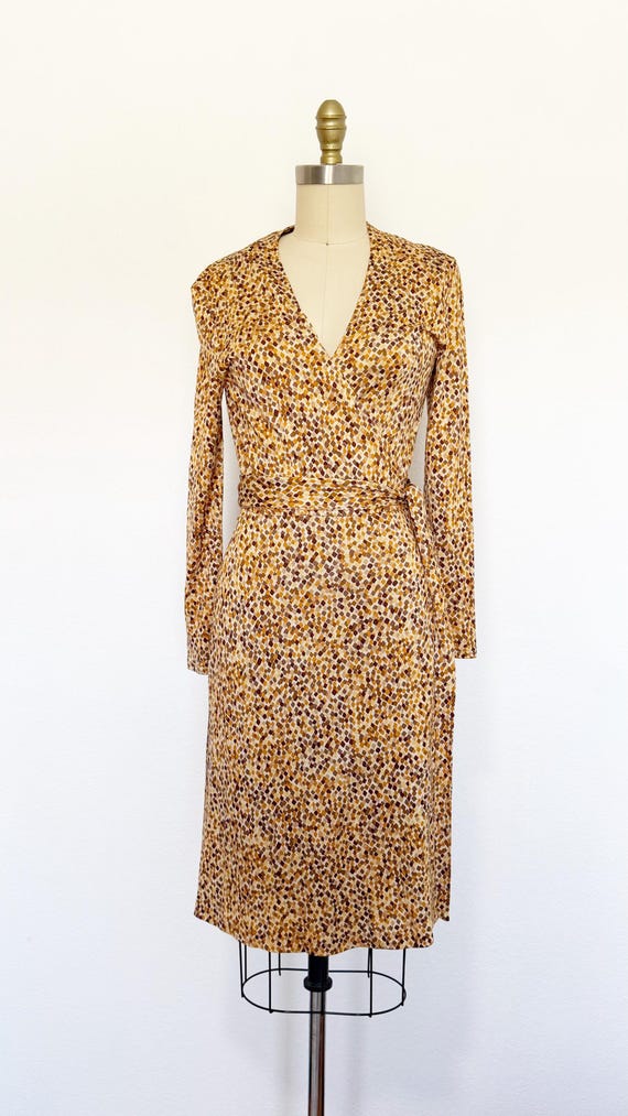 1990s Diane Von Furstenberg Wrap Dress / DVF Dres… - image 2