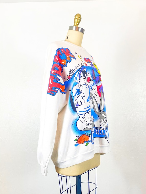 1990s Looney Tunes Sweatshirt - 1990s Looney Tune… - image 6