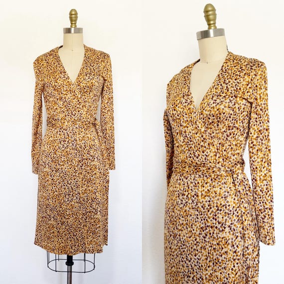 1990s Diane Von Furstenberg Wrap Dress / DVF Dres… - image 1
