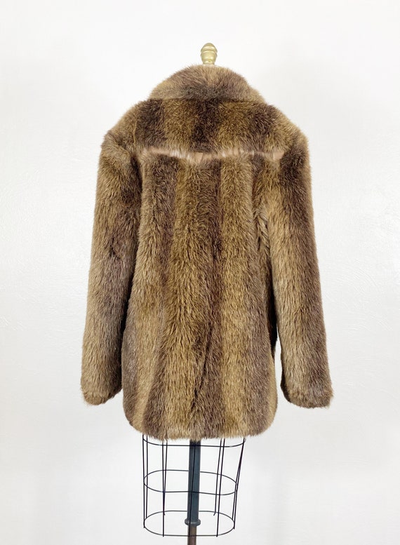 1970s Faux Fur Coat - Faux Fur Coat - Vegan Fur C… - image 5