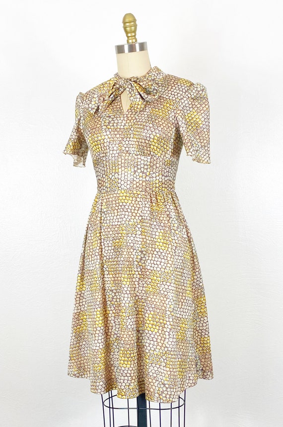 1960s Floral Dress - 1960s Mod Dress - 1960s Day … - image 4