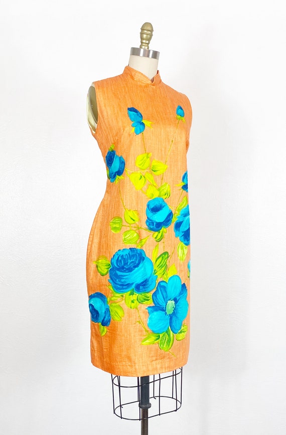1960s Dress - 1960s Floral Dress - 1960s Shift Dr… - image 4