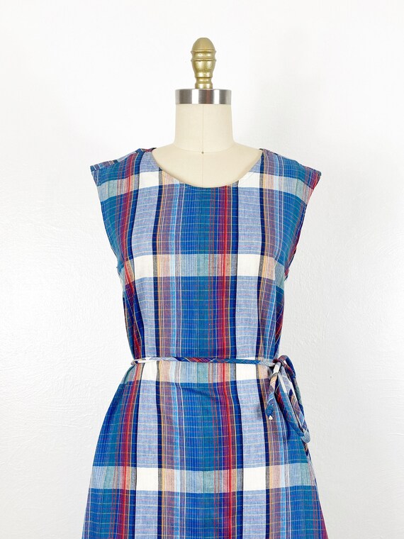1960s Plaid Dress - 1960s Mod Dress - 1960s Day D… - image 3