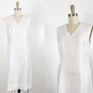1960s Shift Dress - 1960s Day Dress - 60s Dress - Size Large