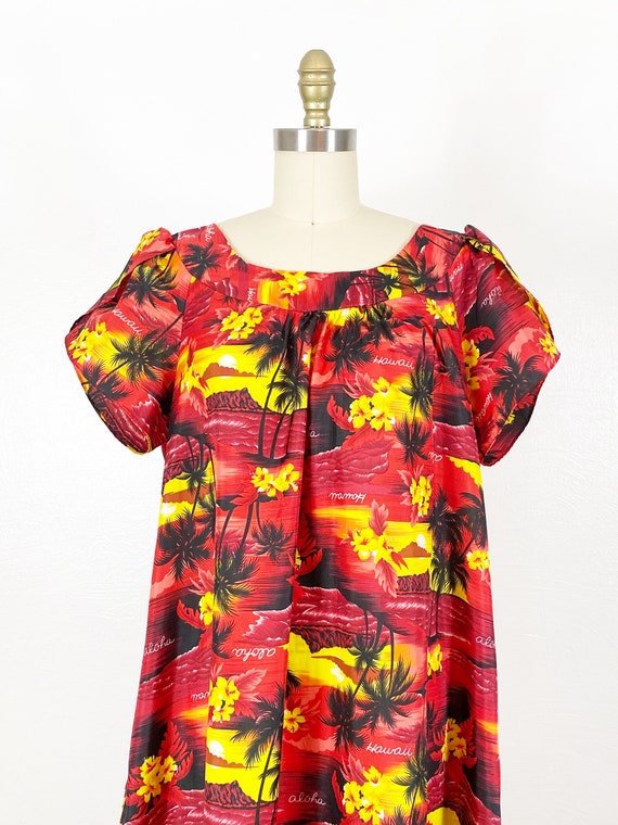 1960s Hawaiian Dress - 1960s House Dress - Hawaii… - image 6