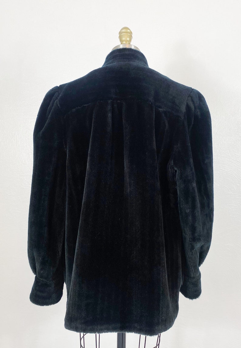 1970s Faux Fur Coat 1970s Black Fur Coat 1970s Coat Size Etsy