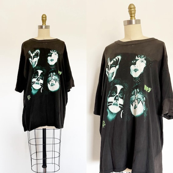 1990s KISS T Shirt / Vintage KISS T Shirt / Tour T Shirt / Size XL