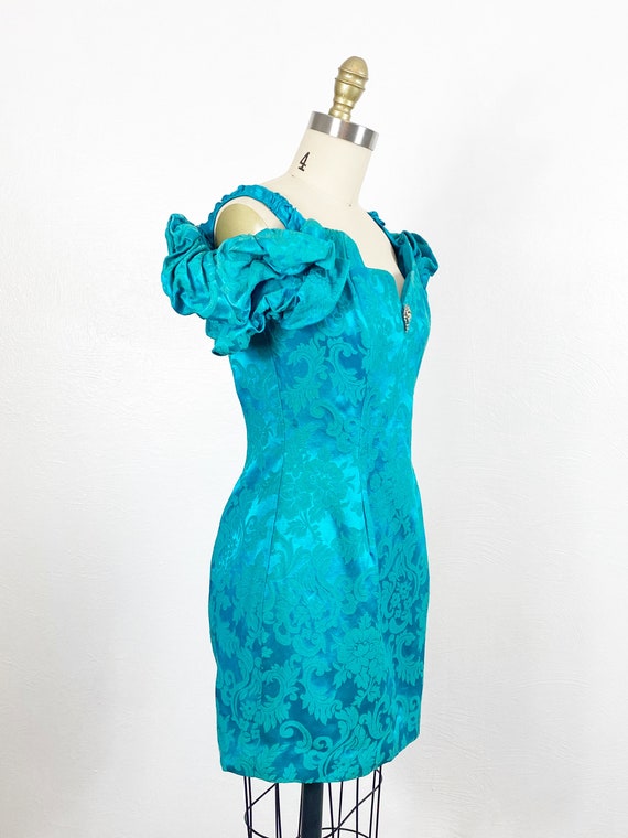 1980s Party Dress - 1980s Cocktail Dress - 1980s … - image 4