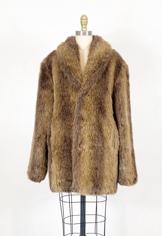 1970s Faux Fur Coat - Faux Fur Coat - Vegan Fur C… - image 7