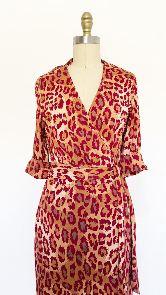 1990s Diane Von Furstenberg Wrap Dress / DVF Dres… - image 3