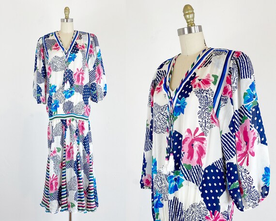 Vintage Diane Freis Dress - 1980s Diane Freis Dres