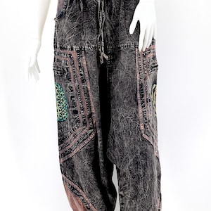 Handmade Cotton Harem Pants Embroidered Hippie Bohemian Trousers