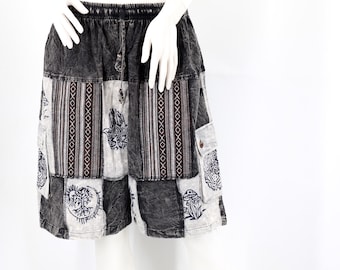 Handmade Cotton Patchwork Hippie Shorts Bohemian Style