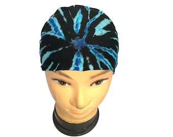 Tie Dye Yoga Headband Handmade Cotton Hippie Headwrap