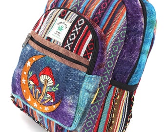Mini Handmade Hemp Backpack Minimalistic Bag Festival Backpack Eco Friendly Hippie Backpack Mini Travel Backpack Etsy Ireland