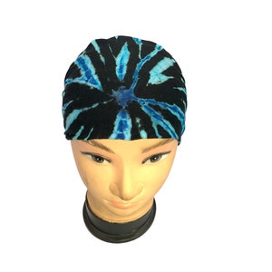 Tie Dye Yoga Headband Handmade Cotton Hippie Headwrap