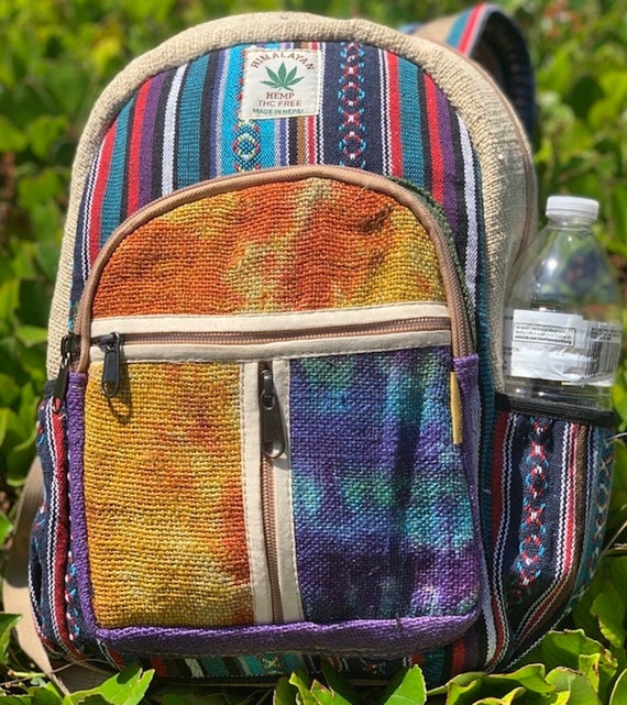 Welvarend interferentie Betuttelen Unique Tie Dye Mini Hemp Backpack Small Backpack Hippie - Etsy