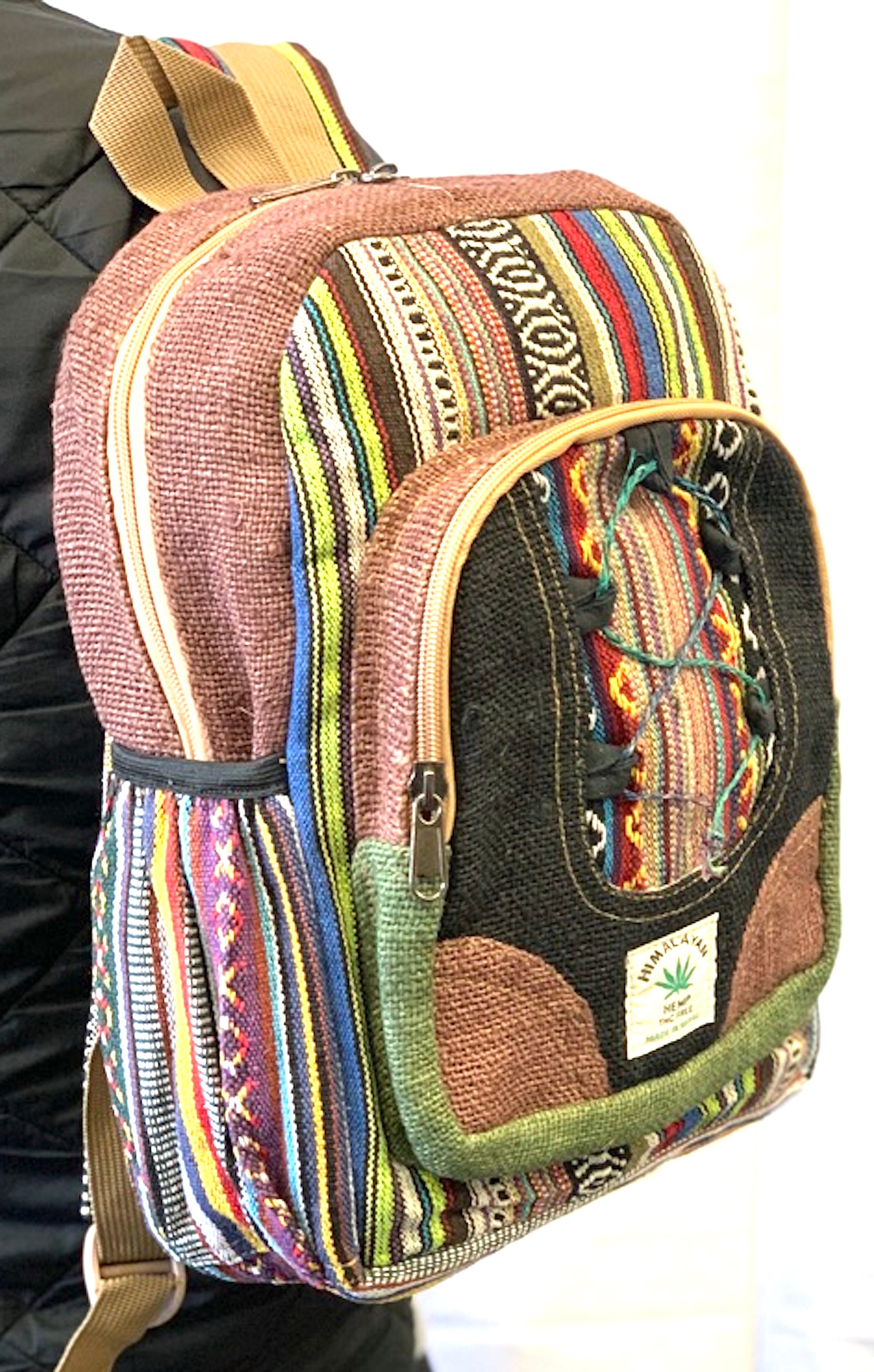Himalaya 100 Hemp Backpack Small Backpack Hippie Backpack Etsy