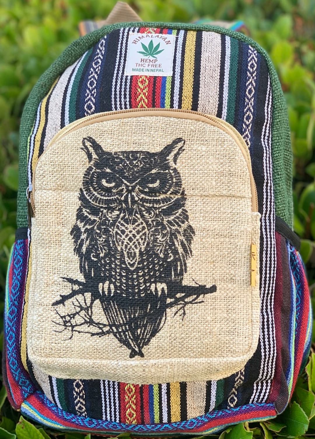 Unique Mini Hemp Backpack Small Back Pack Hippie Bag Pack Etsy