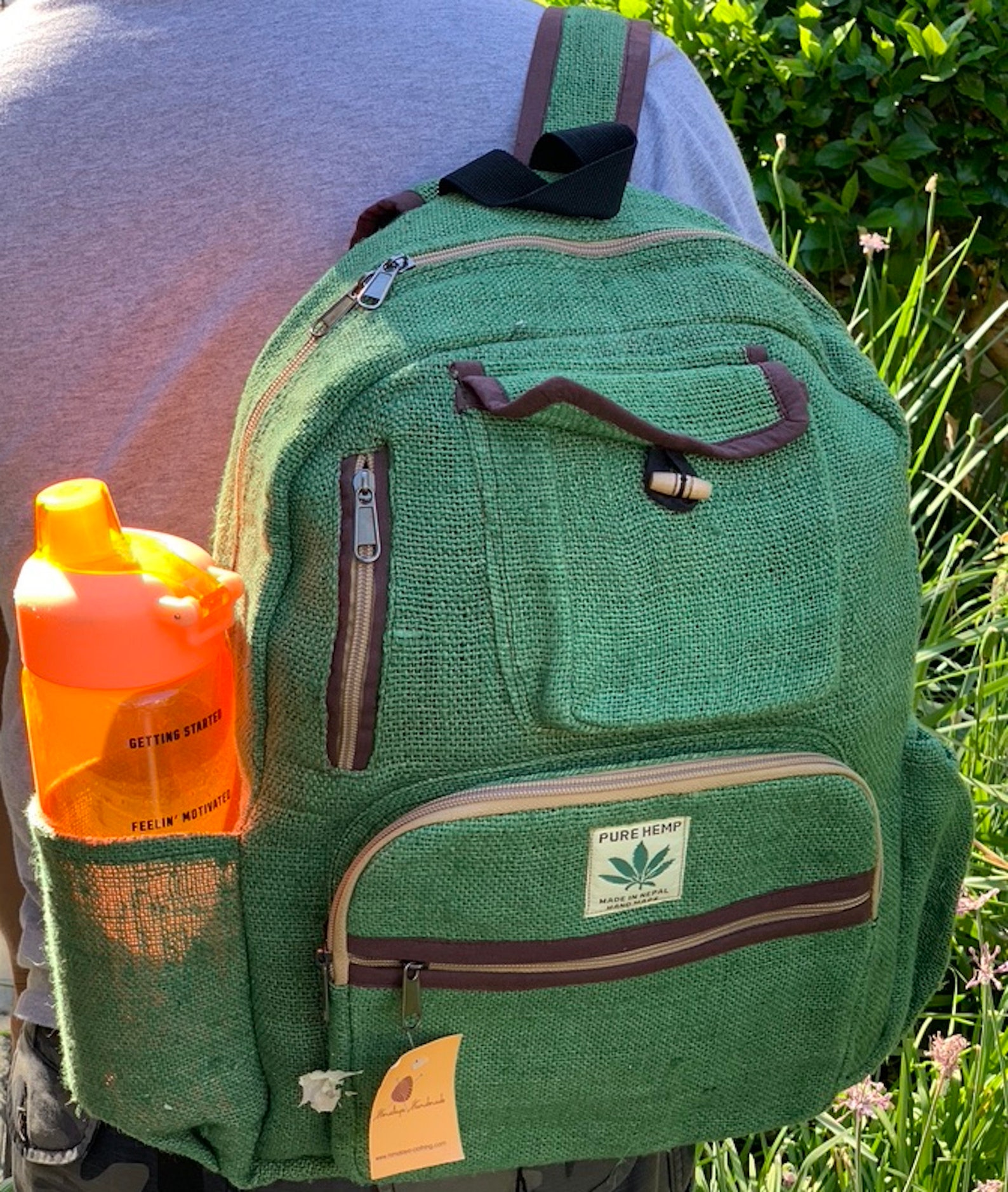 Unique Large Hemp Backpack Bohol Back Pack Hippie Bag Pack Etsy