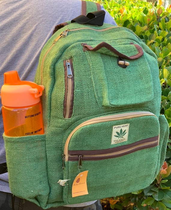 large hemp backpack