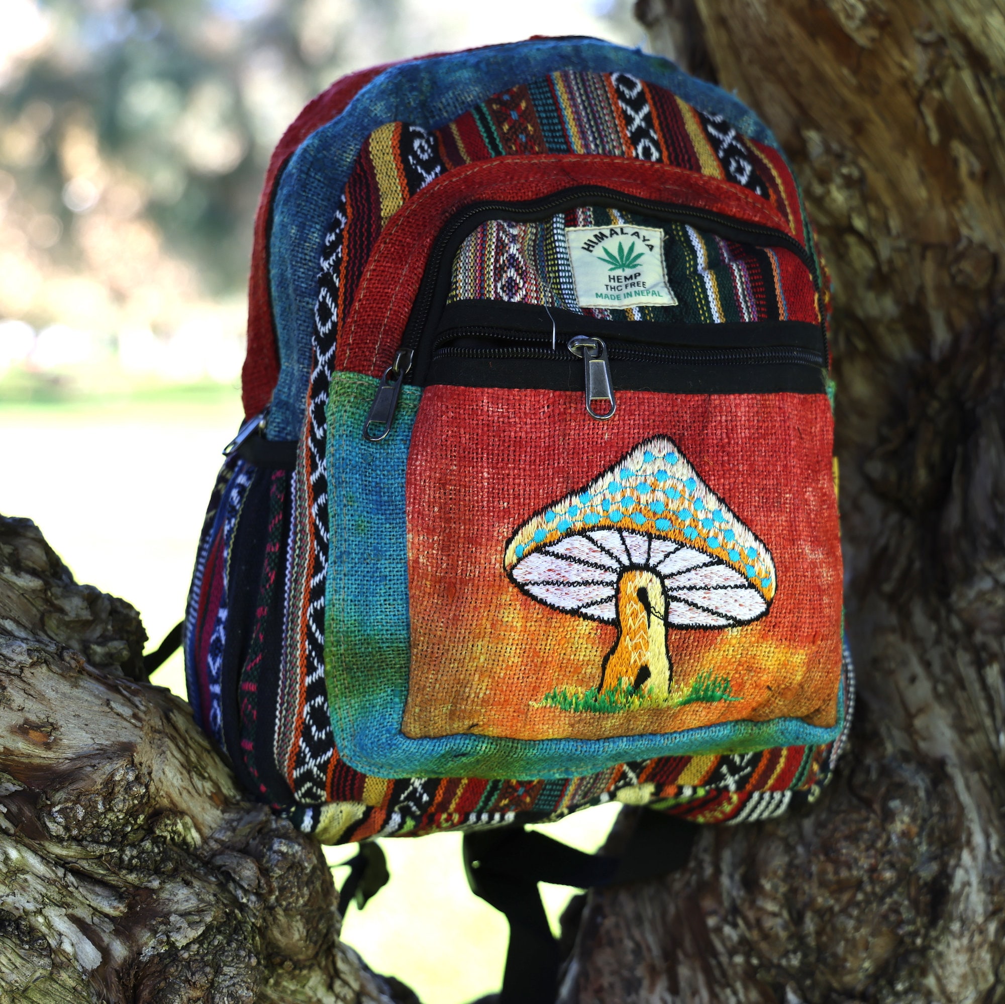 Mooi Rationalisatie single Rainbow Design Himalaya Hemp Backpack Small Backpack Hippie - Etsy Denmark