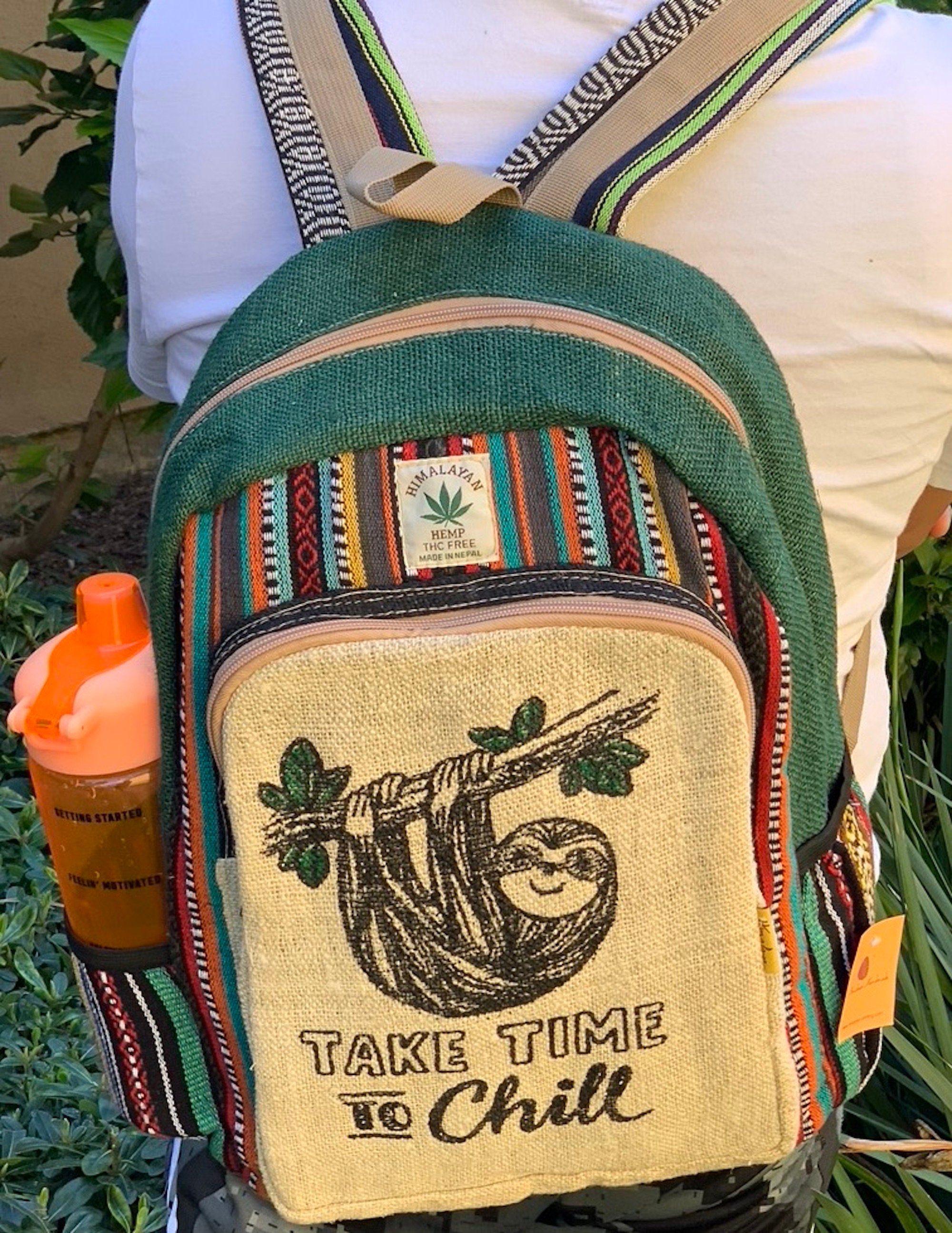 Pure Himalayan Himalaya Hemp Bag Pack Festival Bag Pack Travel Bag Pack iPad Bag Pack 100 VEGAN FAIR TRADE Handmade With Love Etsy Canada