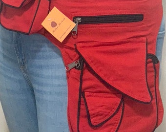 Handmade Cotton Belt Bag Fair Trade Festival Hip Pack