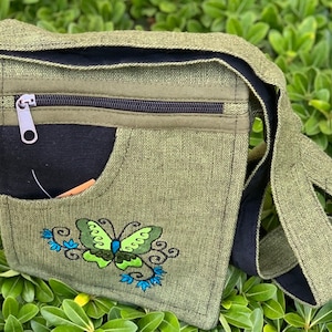 Handmade Cotton Crossbody Bag Boho Hippie Festival Passport Bag