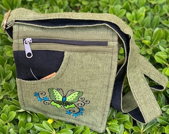 Handgemachte Baumwolle Crossbody Bag Boho Hippie Festival Passport Tasche
