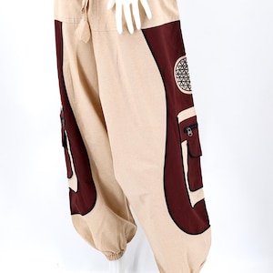 Handmade Cotton Harem Pants Boho Hippie Style, Embroidered