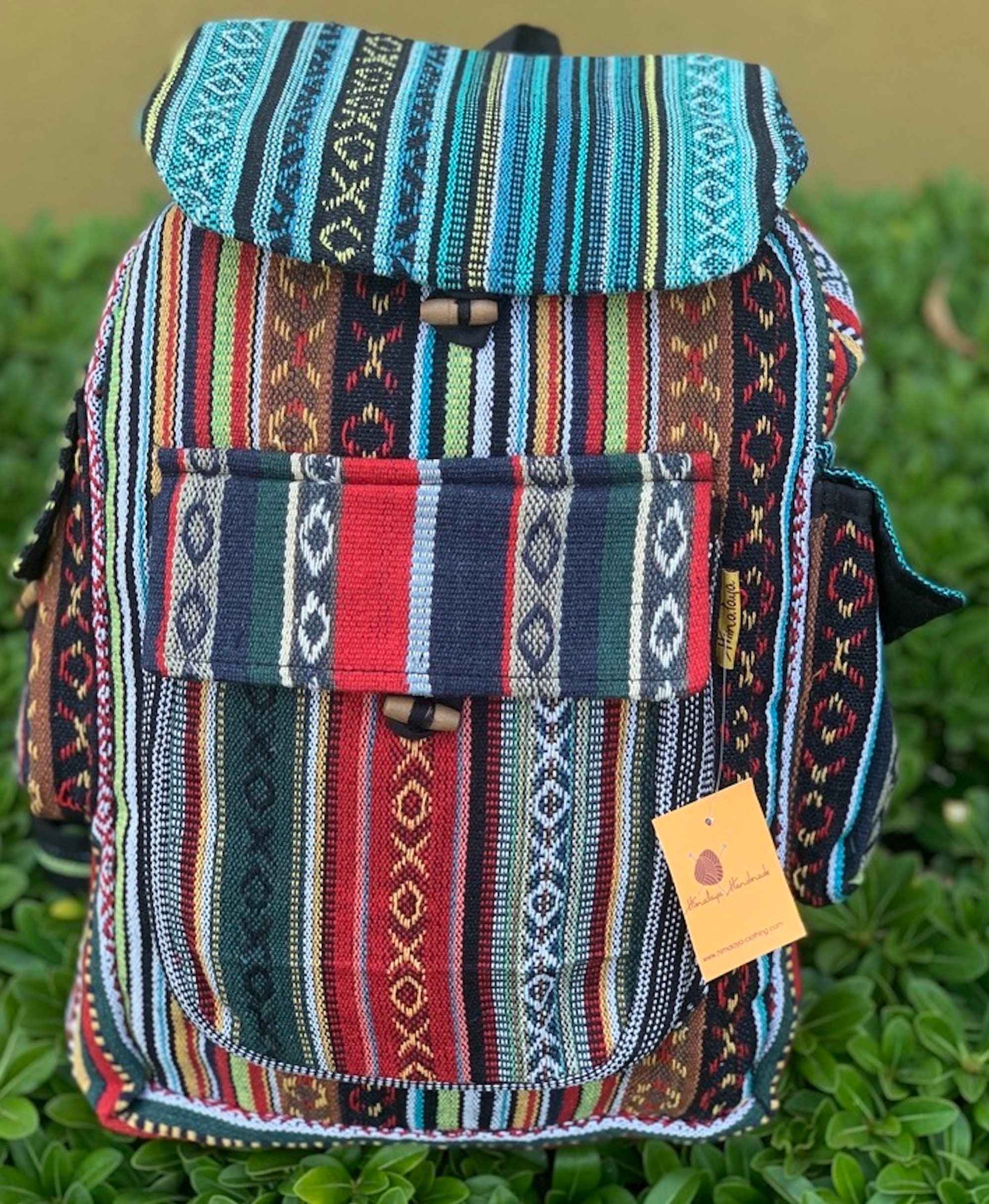 Unique Cotton Backpack Small Backpack Hippie Backpack Festival Etsy