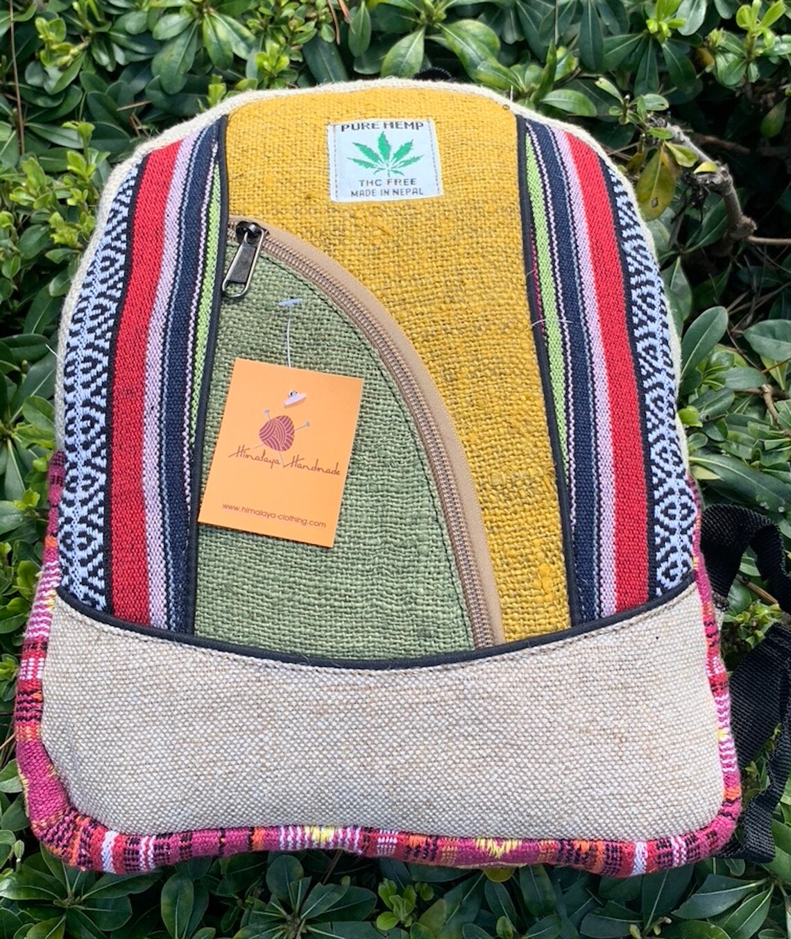 Mini Hemp Backpack Small Back Pack Hippie Bag Pack Briefcase Etsy
