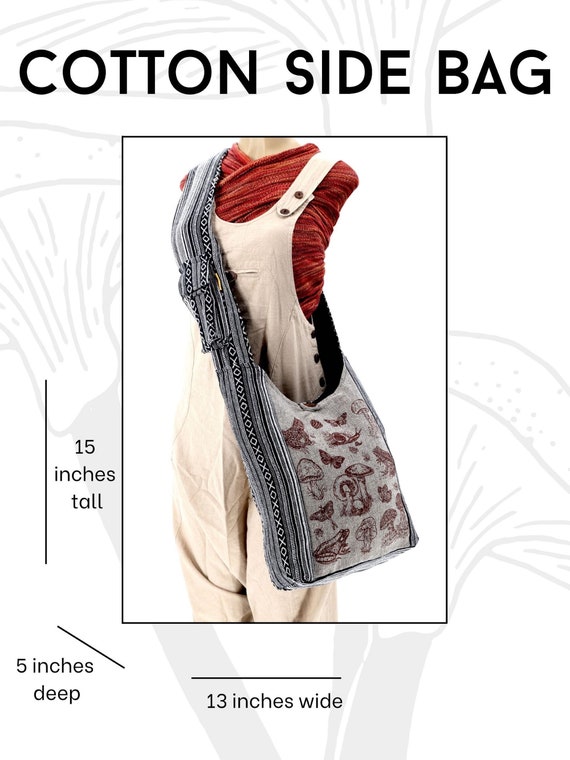 Woven Cotton Bag Thai Bag Hippie bag Hobo bag Boho bag Shoulder bag Sling bag  Tote Crossbody bag Purse Women bag Handbags Long Strap CWB - LaFactory