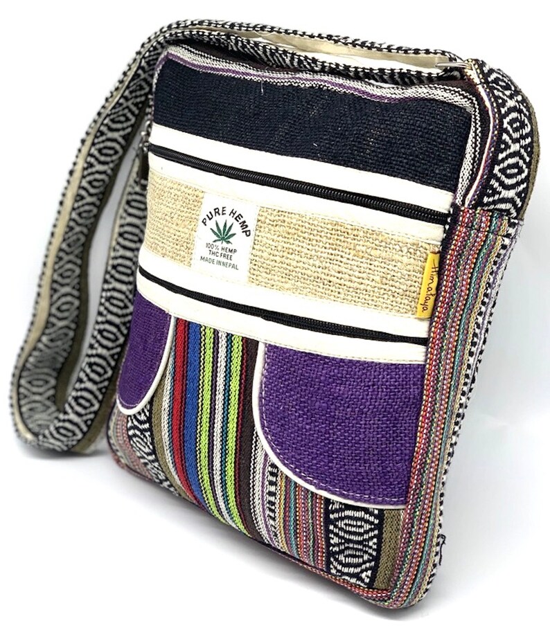 Unique Himalaya Hemp Boho Tablet Crossbody Bag Hippie Bag Etsy